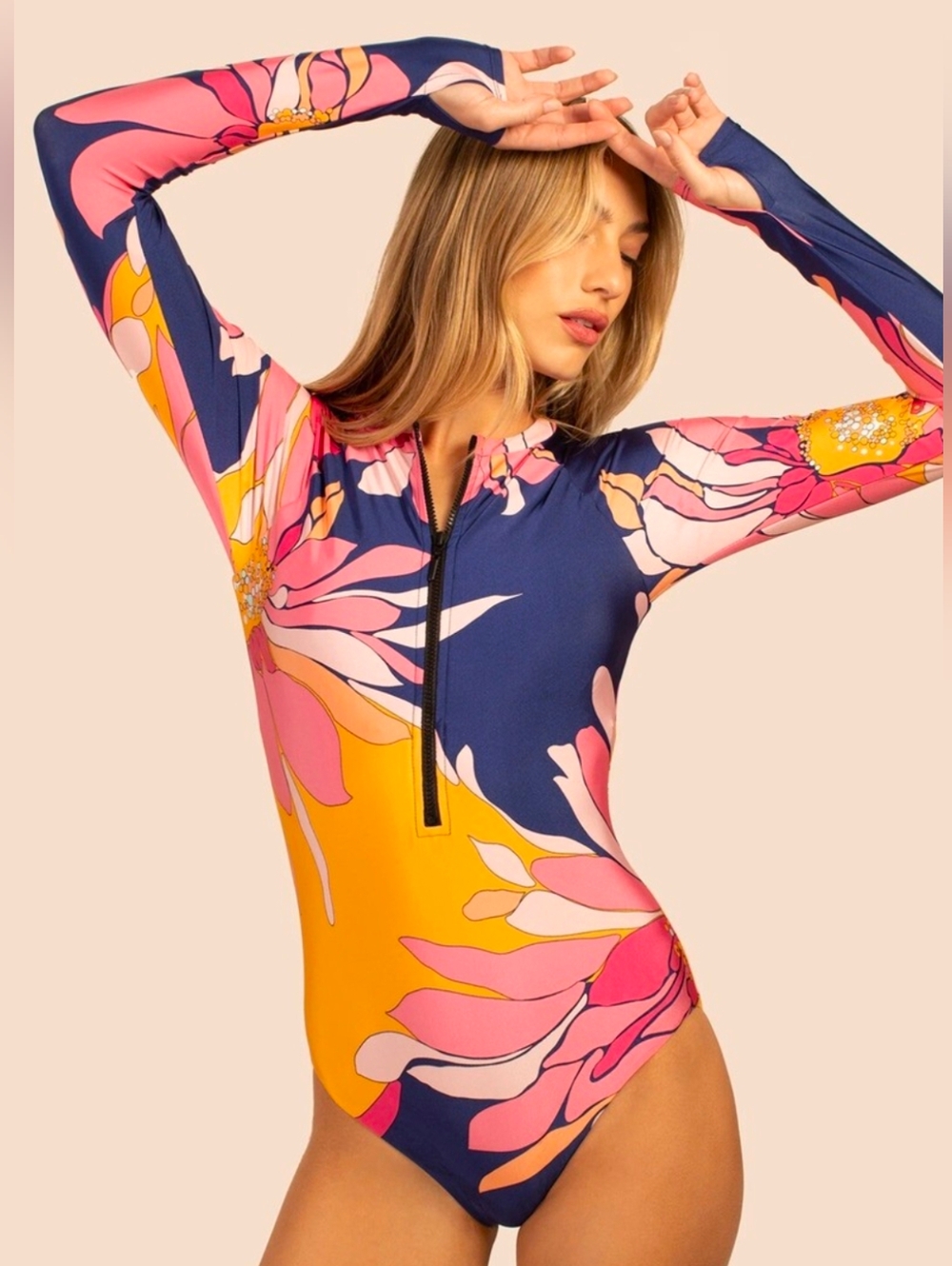 Trina Turk M Paddle Swimsuit in Floral - Picture 3 of 16